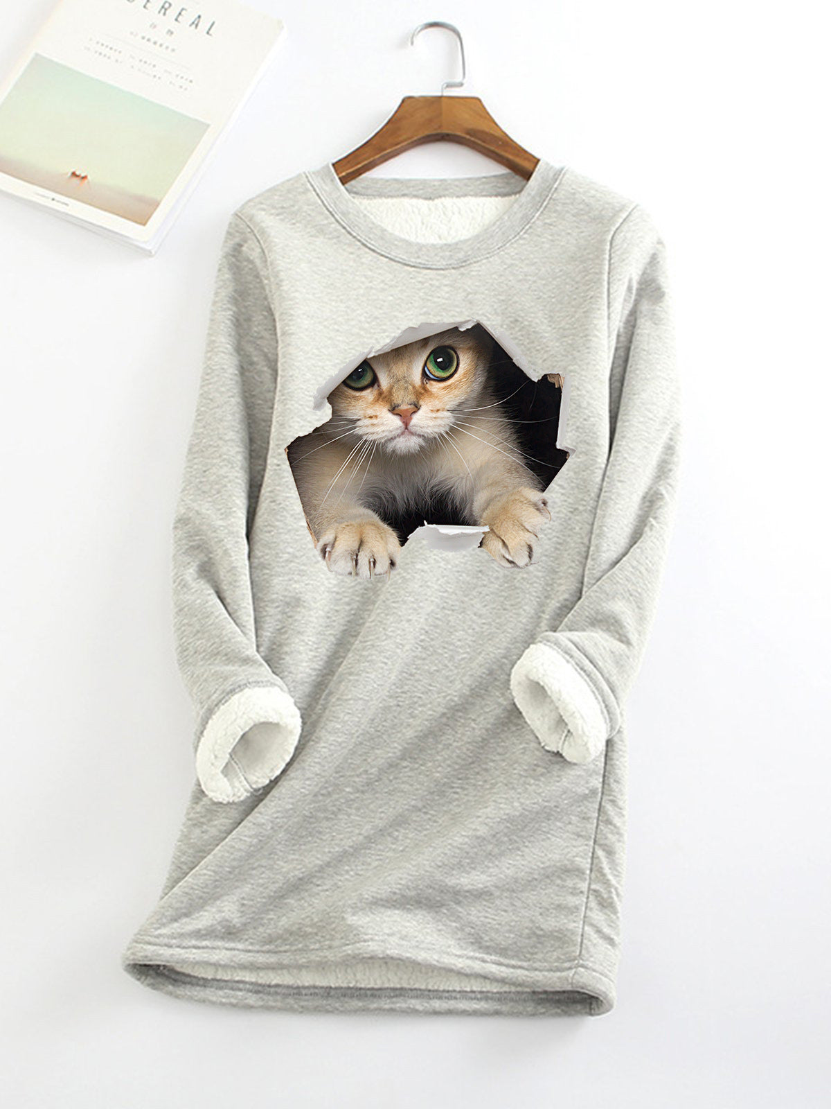 Autumn And Winter New Fleece-lined Thermal Bottoming Shirt Big Sale Printing