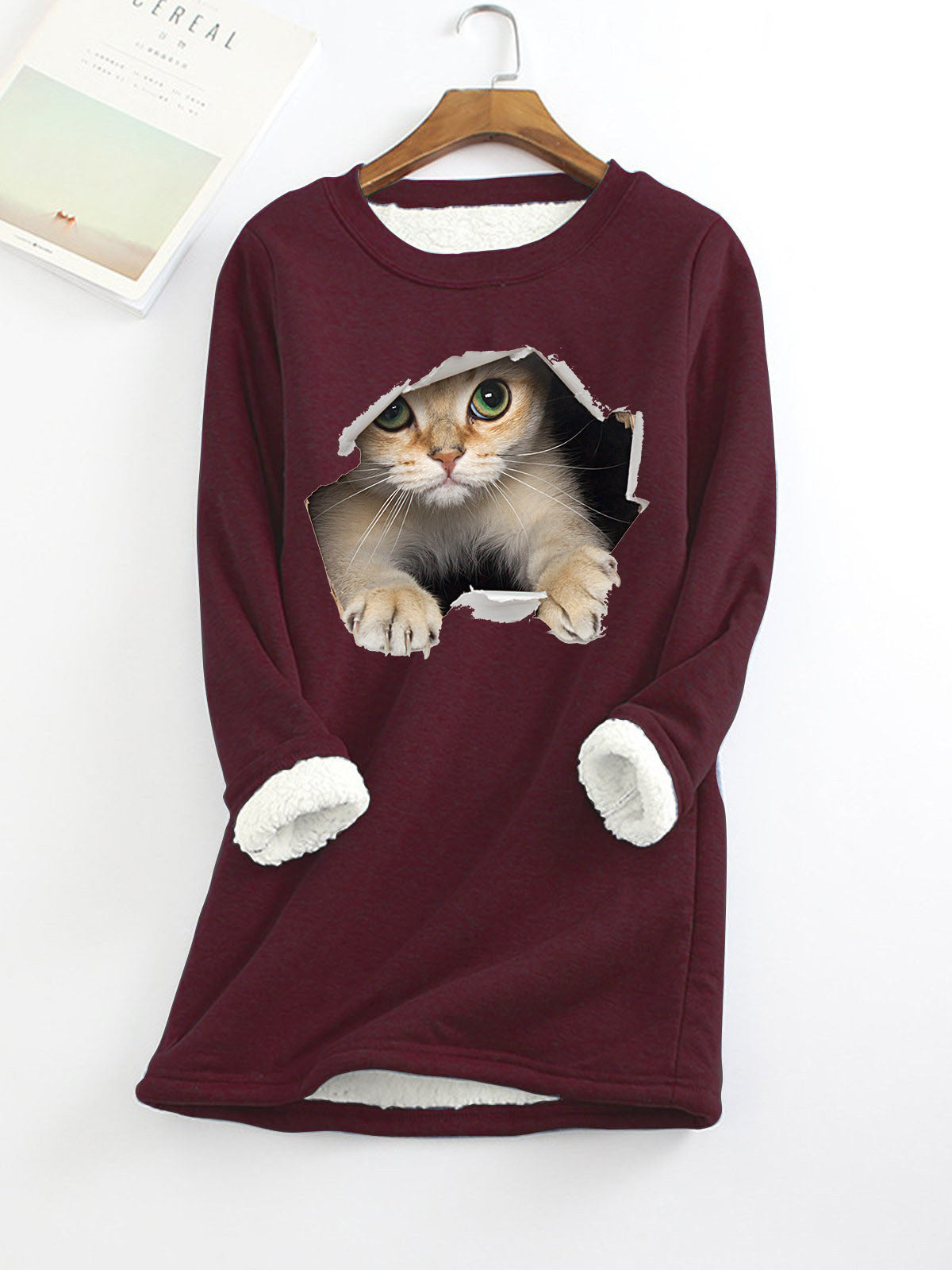 Autumn And Winter New Fleece-lined Thermal Bottoming Shirt Big Sale Printing