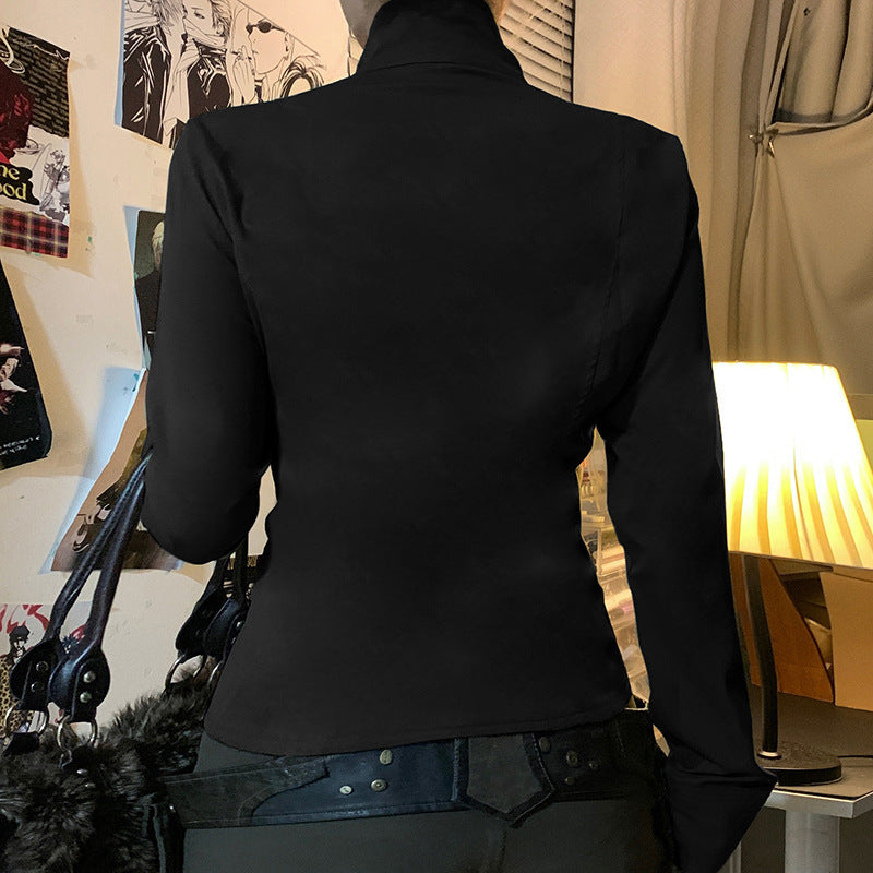 Autumn Retro Street Workwear Stand Collar Coat