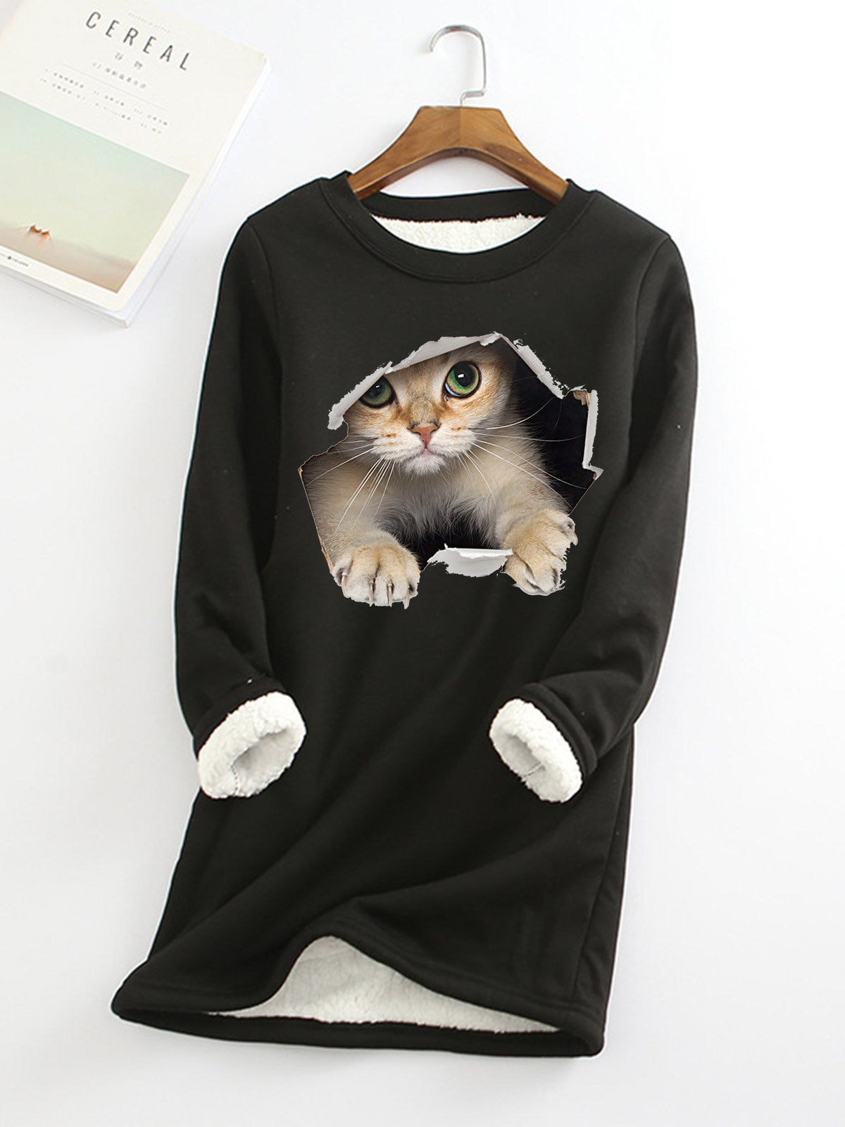 Autumn And Winter New Fleece-lined Thermal Bottoming Shirt Big Sale Printing
