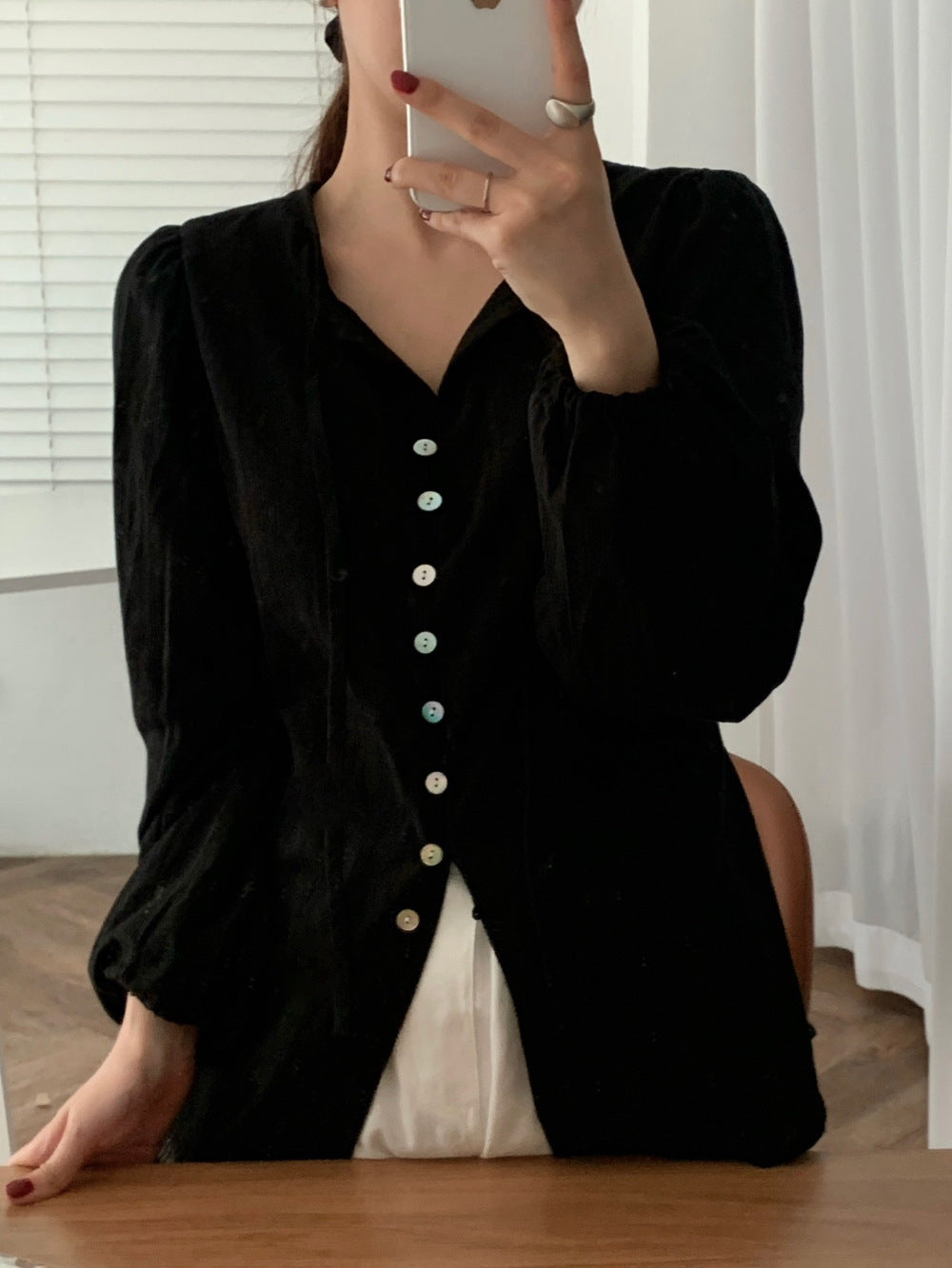 Korean Chic Early Autumn Lace-up Fashionable Niche Long Sleeve Sun Protection Shirt