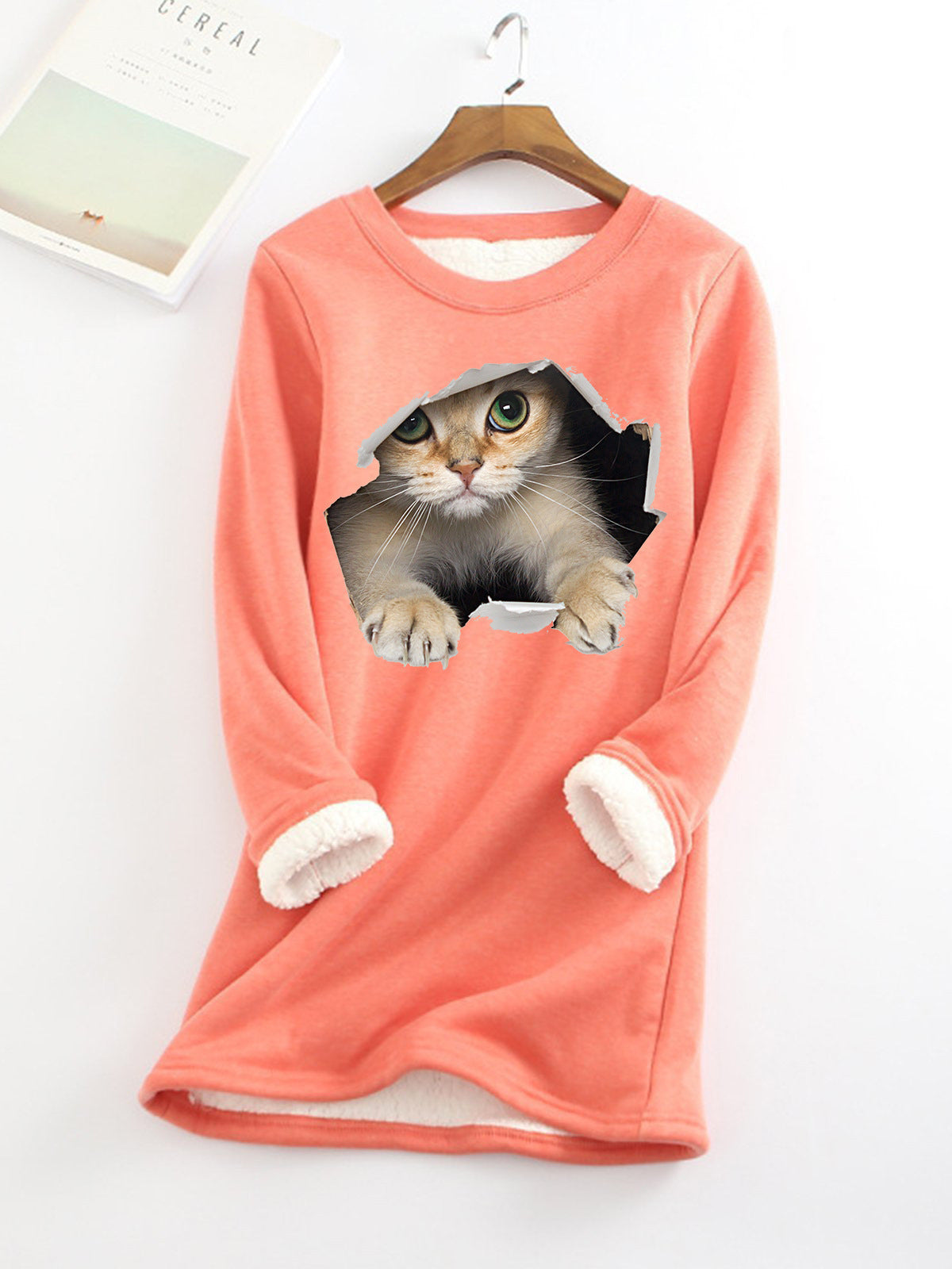Autumn And Winter New Fleece-lined Thermal Bottoming Shirt Big Sale Printing