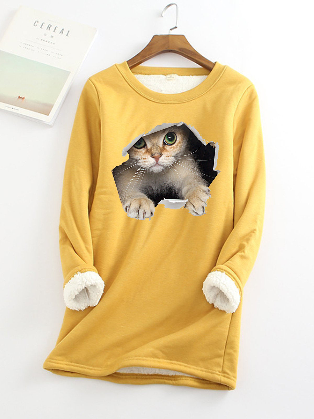 Autumn And Winter New Fleece-lined Thermal Bottoming Shirt Big Sale Printing