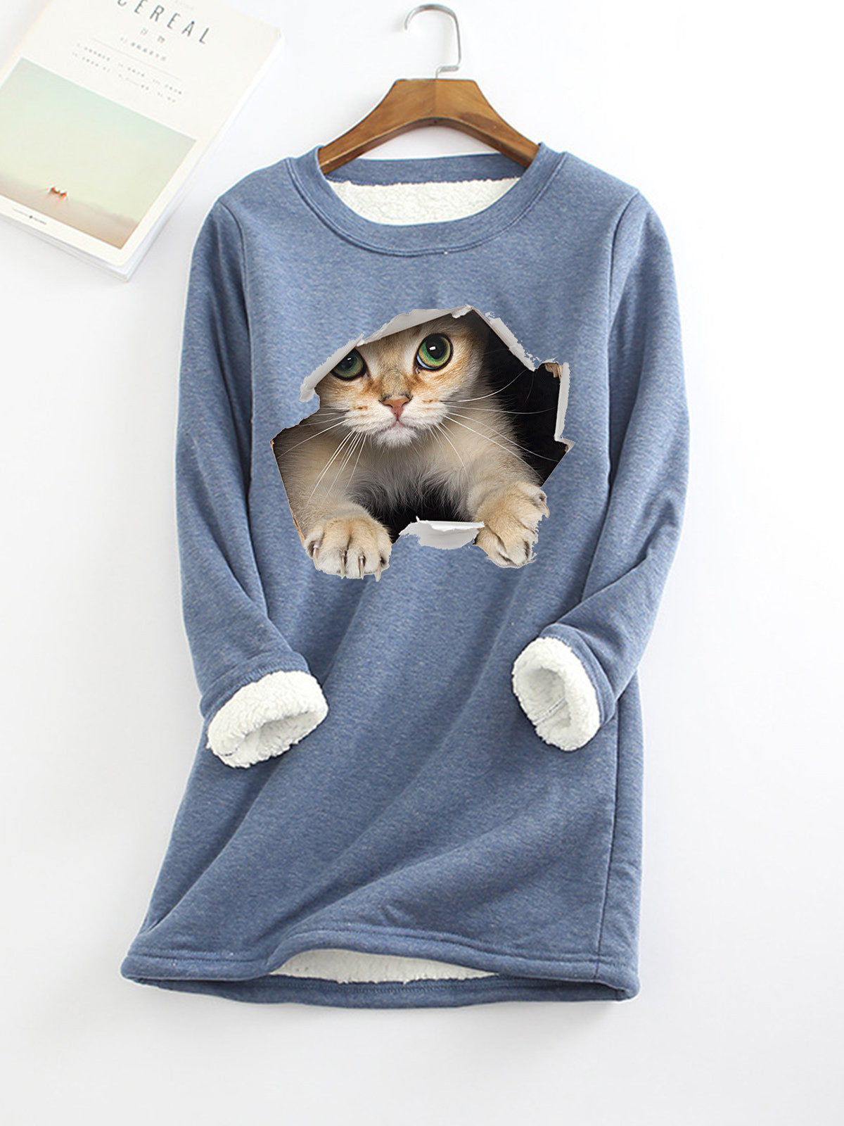 Autumn And Winter New Fleece-lined Thermal Bottoming Shirt Big Sale Printing