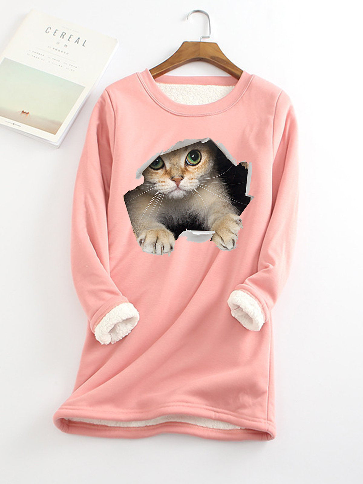 Autumn And Winter New Fleece-lined Thermal Bottoming Shirt Big Sale Printing