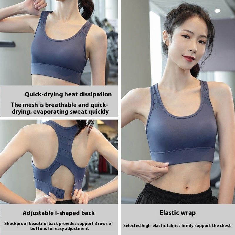 Women's High-strength Sports Underwear Shockproof Running Workout Bra