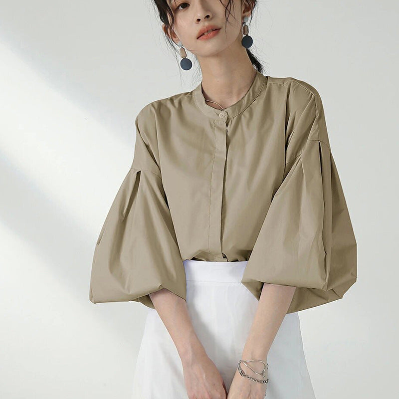 Japanese And Korean Autumn Women's Shirt High-grade