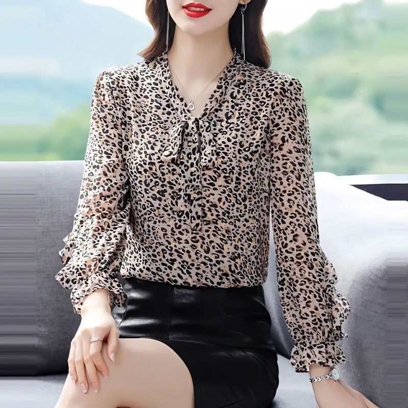 Flab Hiding Slimming Mother Clothes Fashionable Stylish All-matching Shirt