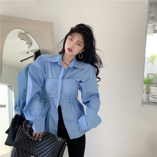 Shirt Women's Design Sense Niche Spring And Autumn New Shirt