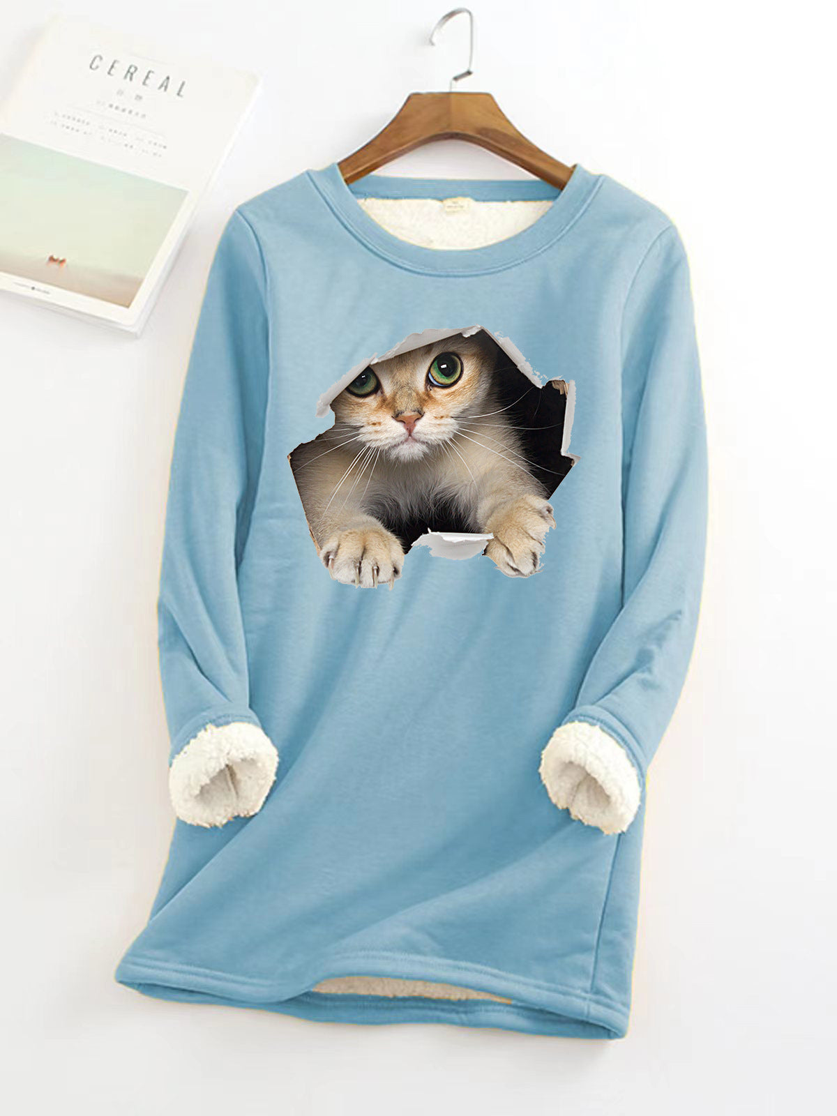 Autumn And Winter New Fleece-lined Thermal Bottoming Shirt Big Sale Printing