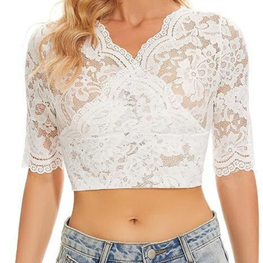 Popular Base Lace Small Shirt Top
